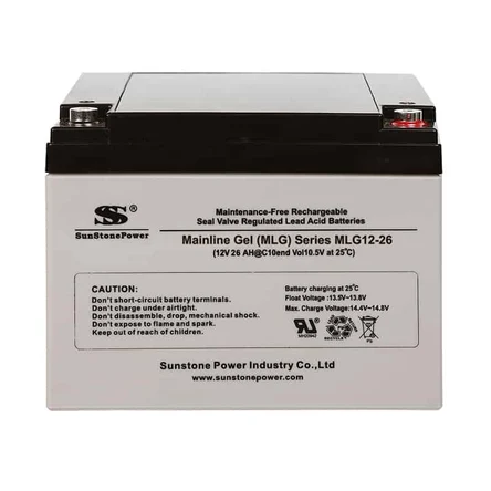 Гелевый аккумулятор SunStonePower MLG12-26 ( 26Ач )